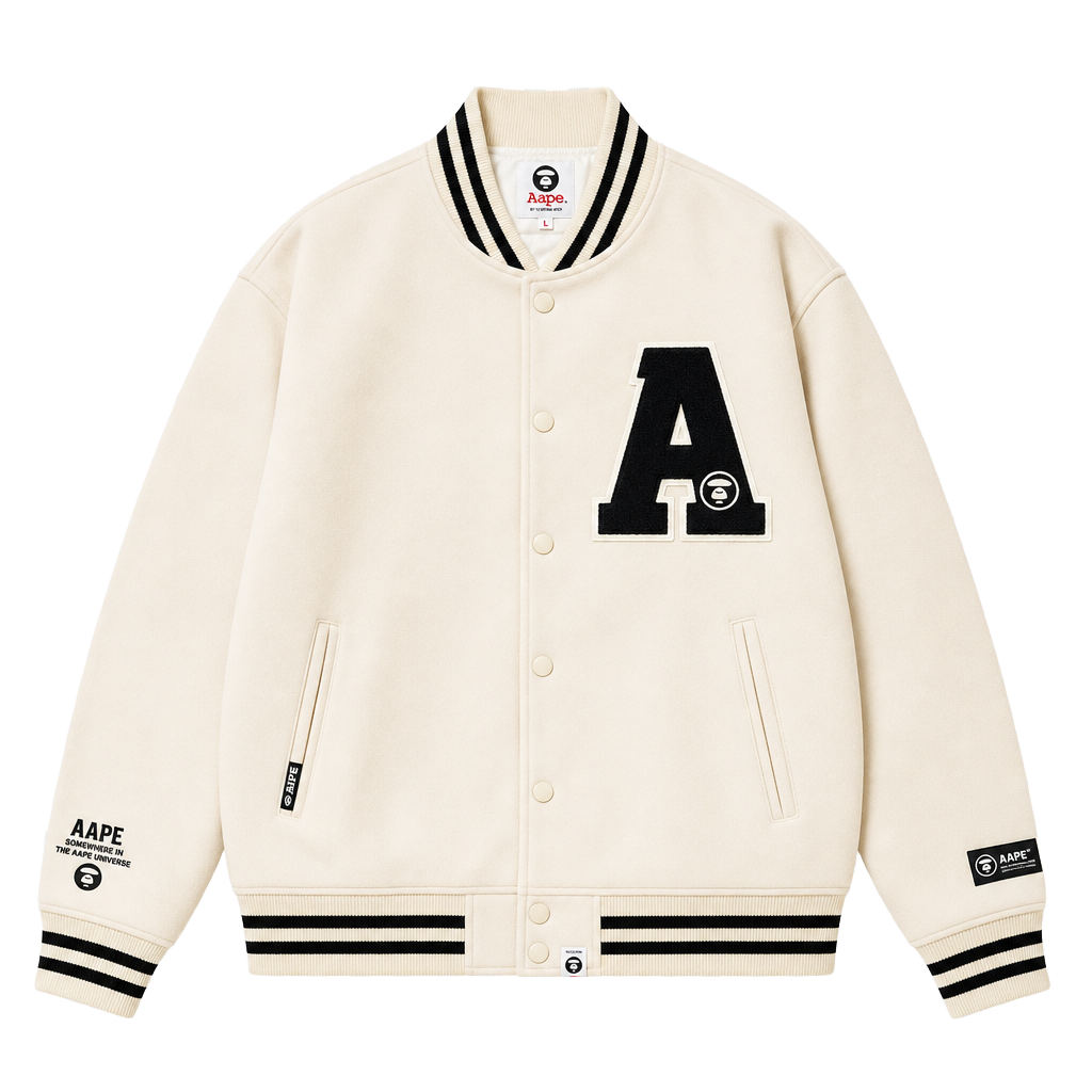 Varsity Jacket — Cream